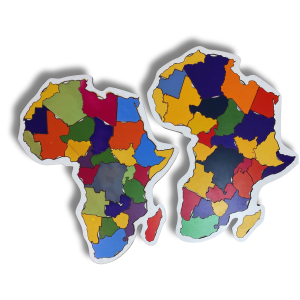 Africa Map  Puzzle Combo x2